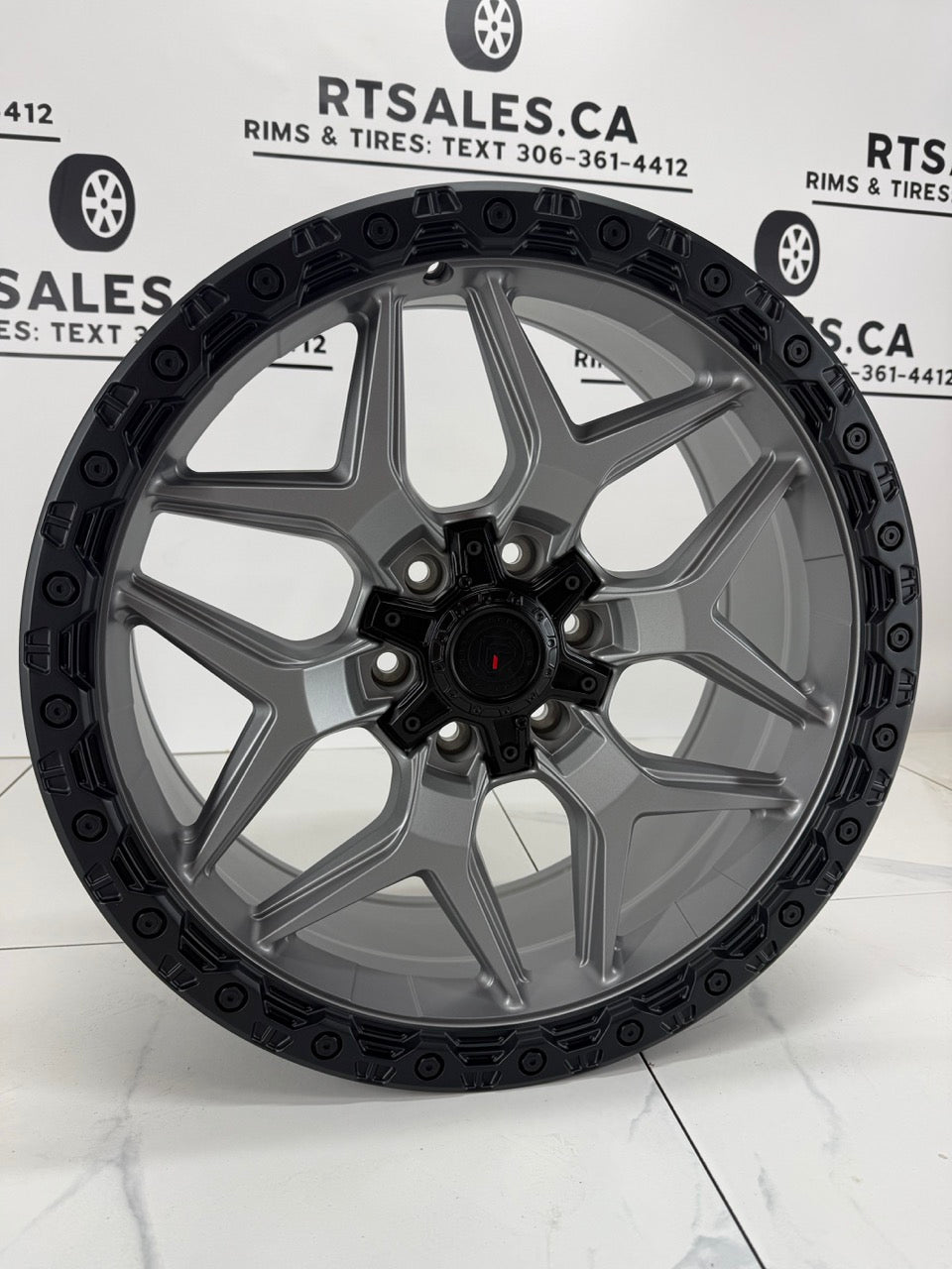 20x9 XR13 Satin Gray Black Lip Rims 6x135 6x139