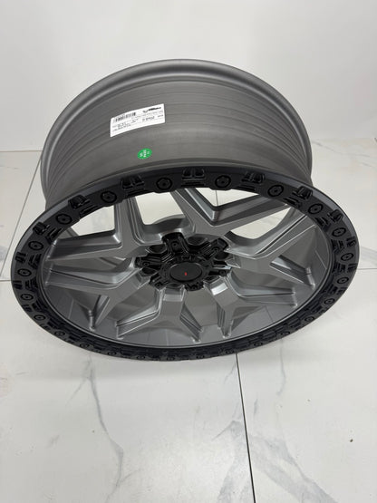 20x9 XR13 Satin Gray Black Lip Rims 6x135 6x139