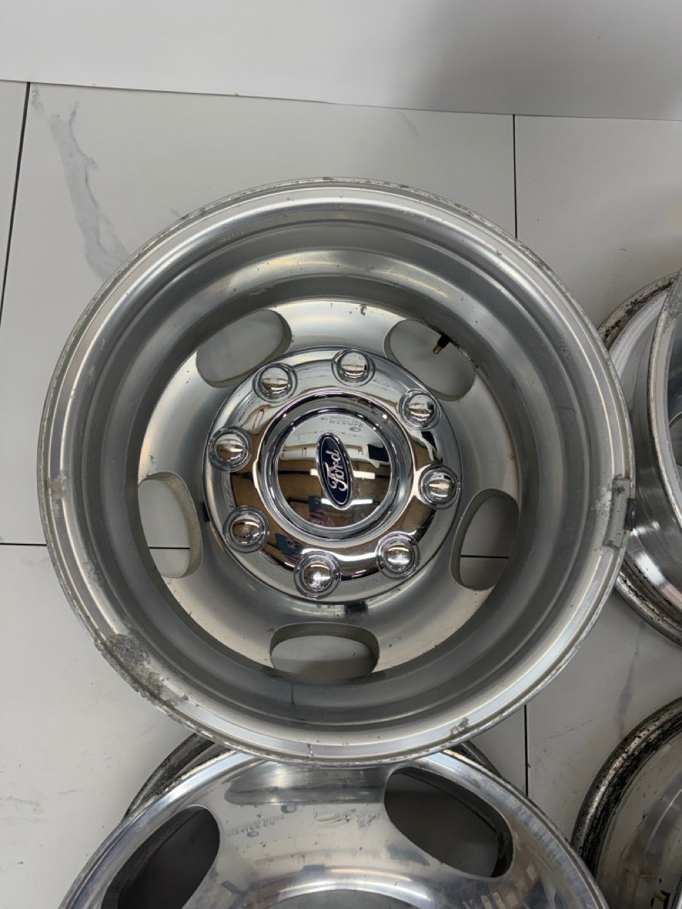 17x6.5 Factory OEM Ford F350 Dually Rims 8x200 (Used)