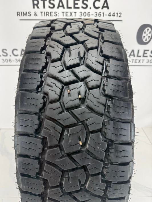 LT275/60R20 10 Ply Toyo AT3 All Weather Tires (Takeoffs)