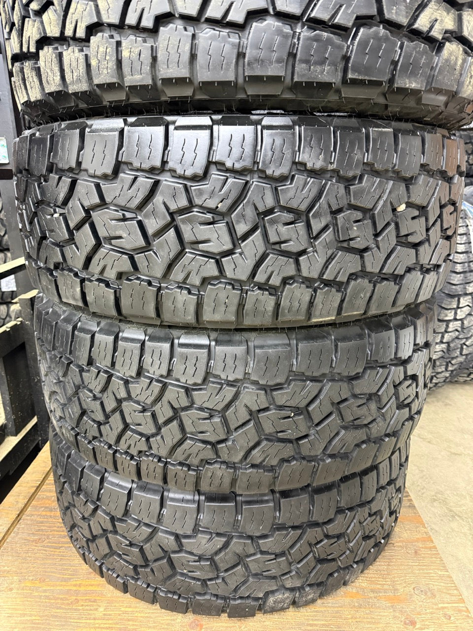 LT275/60R20 10 Ply Toyo AT3 All Weather Tires (Takeoffs)