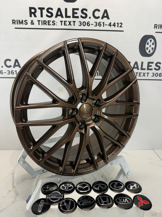 18x8 Dai Rims 5x114.3 Gloss Bronze