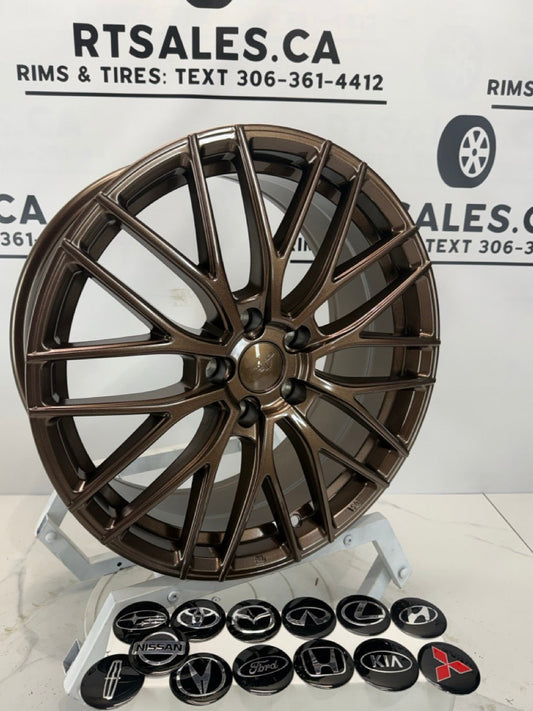 17x7 Dai Rims 5x114.3 Gloss Bronze