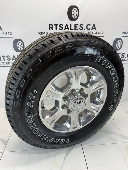 LT 275/70/18 Firestone tires Dodge Ram 2500 3500 rims / 8x165 (Takeoffs)