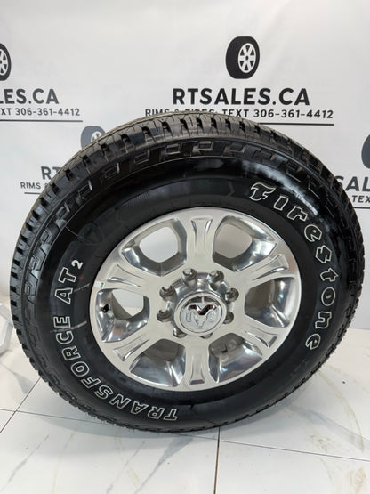 LT 275/70/18 Firestone tires Dodge Ram 2500 3500 rims / 8x165 (Takeoffs)