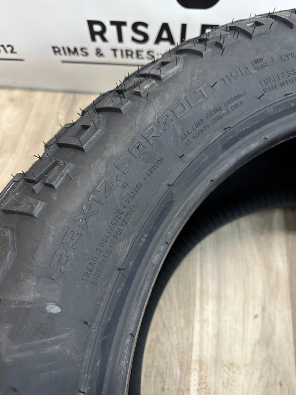 LT 33x12.5x20 Haida HD869 M/T F All Weather tires