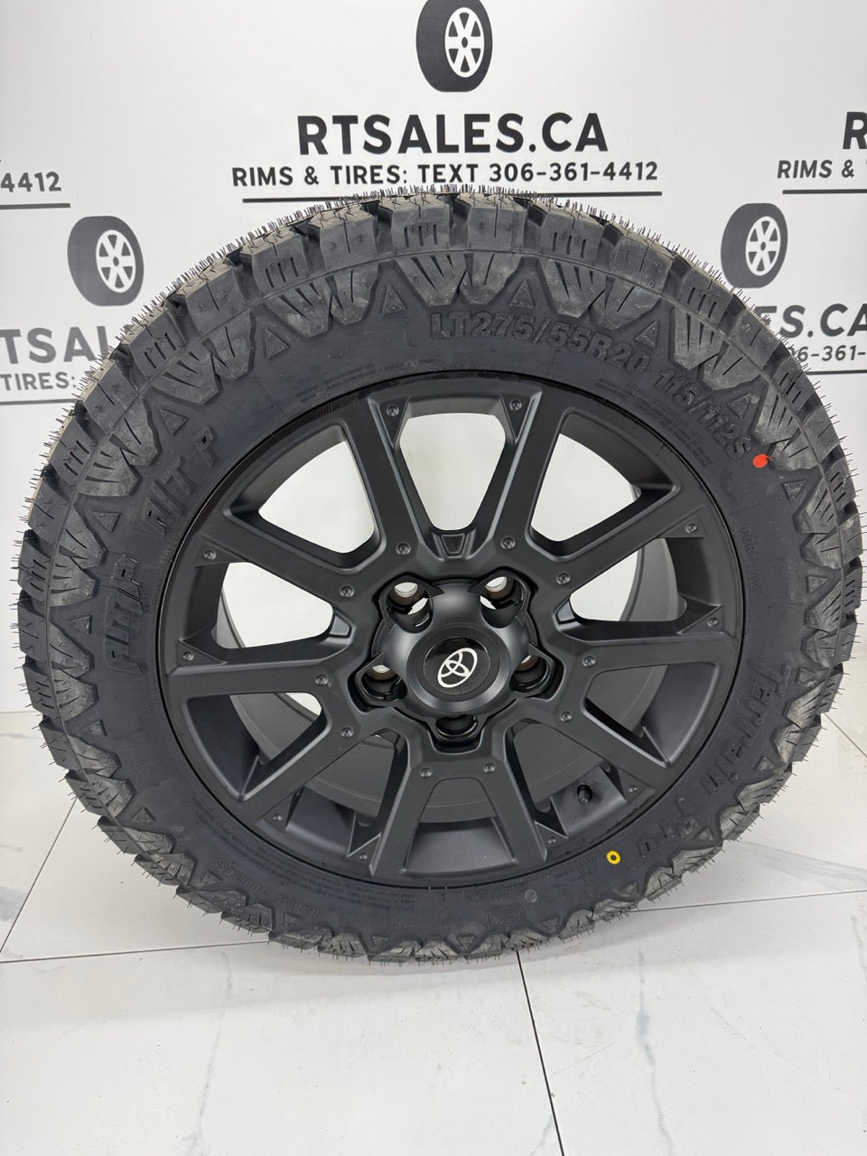 AMP Terrain Pro A/T Tires on 20" Replica R226 Rims 5x150