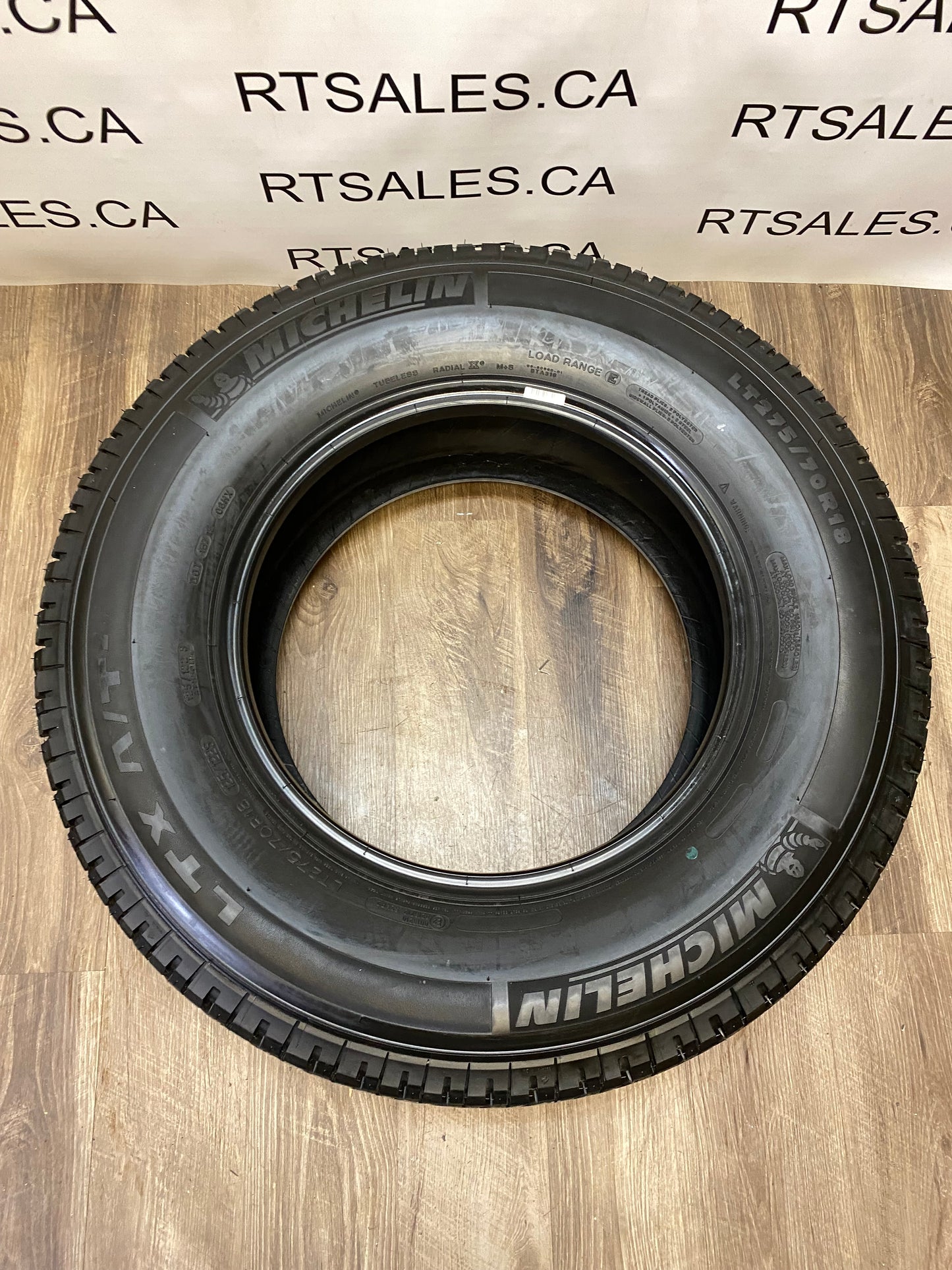 LT 275/70/18 Michelin LTX A/T 2 E All Season Tires (Takeoffs)