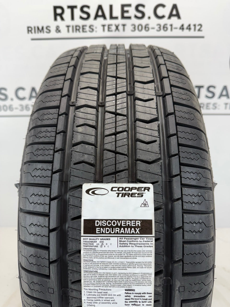 245/65/17 Cooper Enduramax All Weather Rated