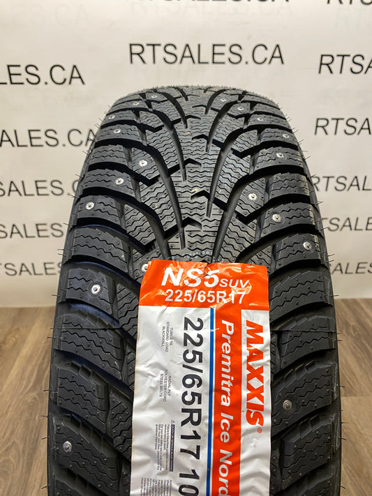 225/65/17 Maxxis Ice Nord Studded Winter (Set of Four)