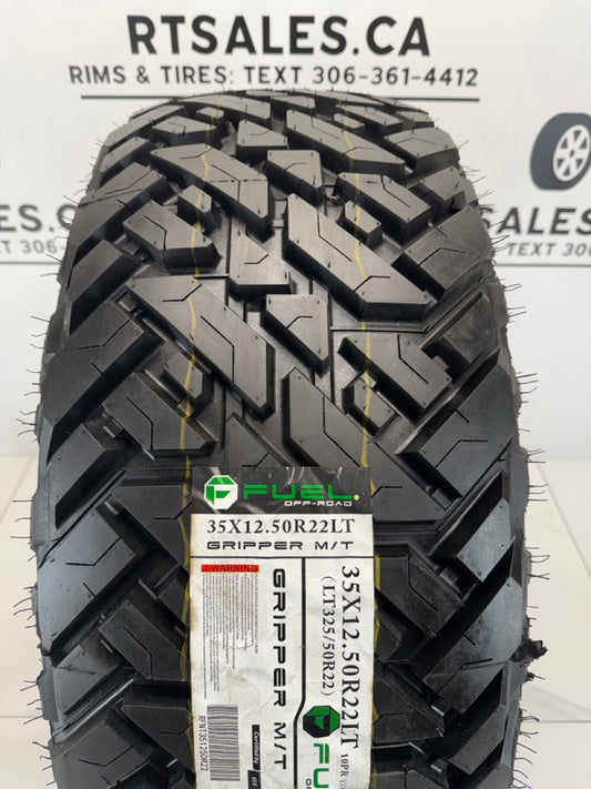 LT 35x12.5x22 Fuel GRIPPER M/T E Mud  Tires