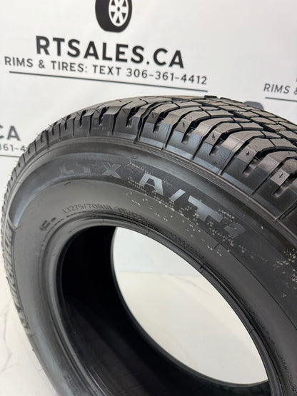LT 275/70/18 Michelin LTX A/T 2 E All Season Tires (Takeoffs)