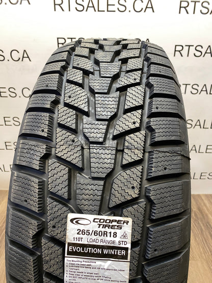 265/60/18 Cooper EVOLUTION WINTER Studdable Winter Tires