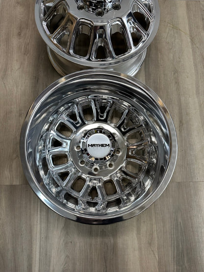 17x6.5 Mayhem Cogent Dually Rims 8x165.1