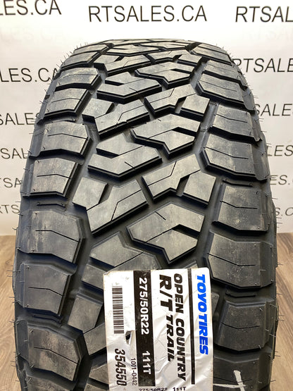 275/50/22 Toyo OPEN COUNTRY R/T TRAIL All Season Tires