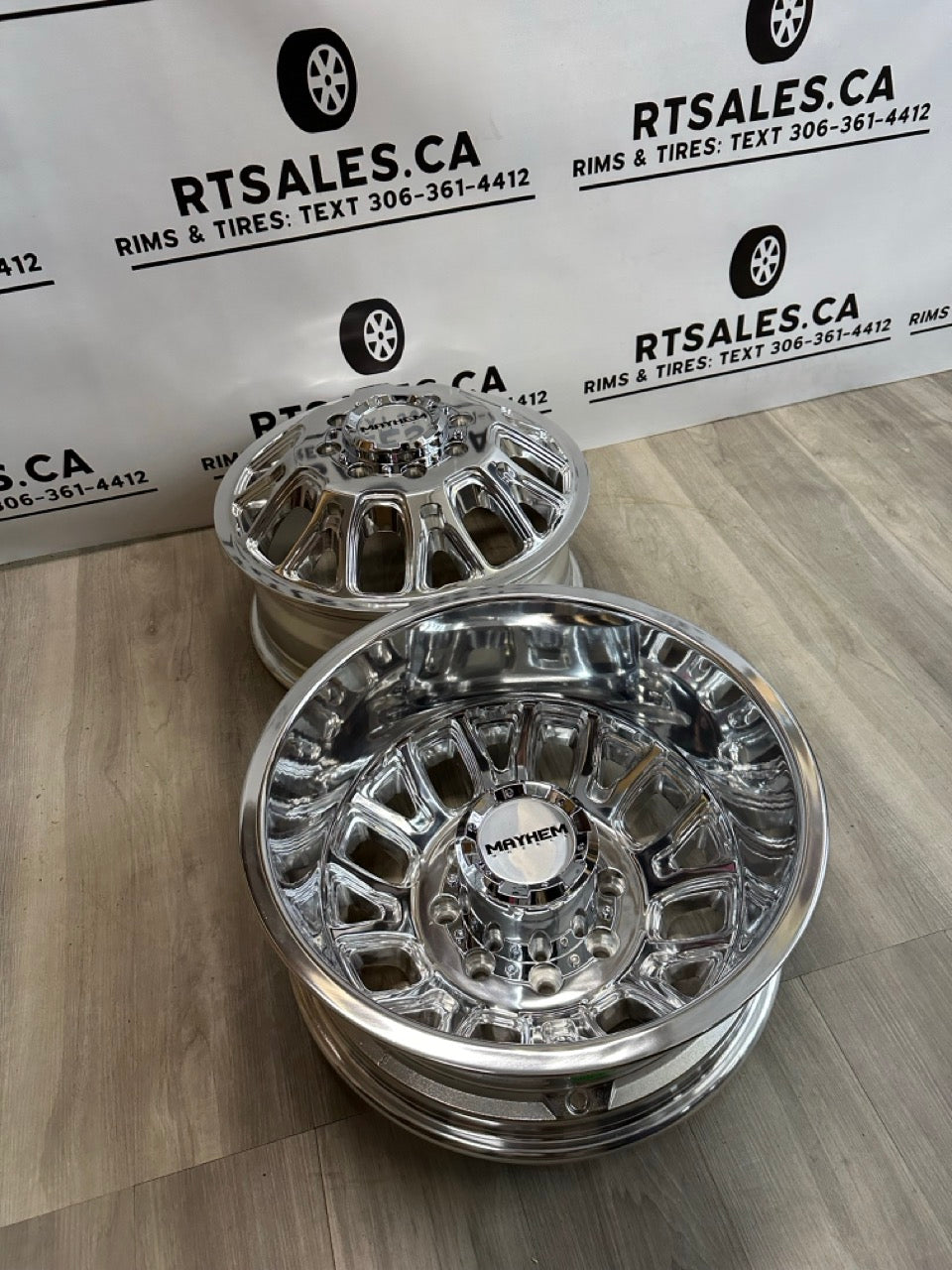 17x6.5 Mayhem Cogent Dually Rims 8x200