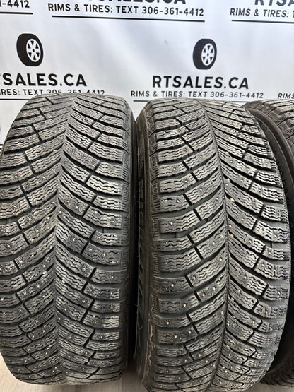 265/60/18 Michelin Studded Tires on 5x114.3 Multi-fit rims (used)