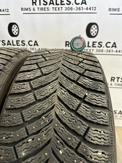 265/60/18 Michelin Studded Tires on 5x114.3 Multi-fit rims (used)