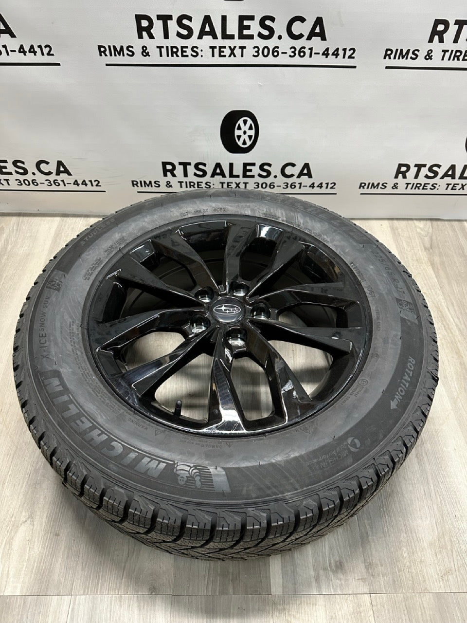 225/65/17 Michelin X-ice tires rims 5x114.3 TOYOTA RAV4 MAZDA