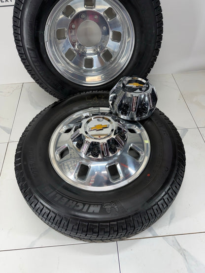 LT 235/80/18 Michelin Chevy 3500 Denali Dually rims & Tires Set of 6