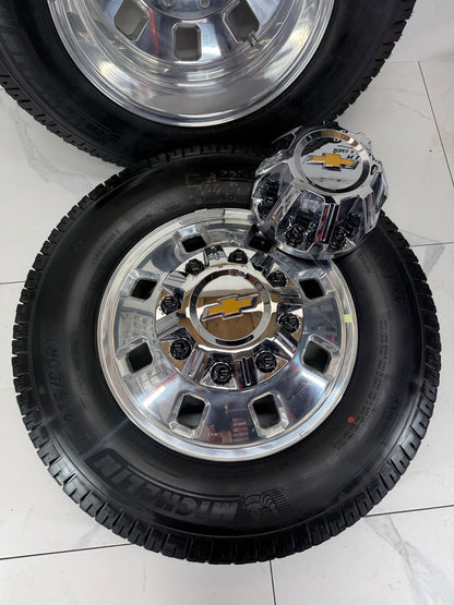 LT 235/80/18 Michelin Chevy 3500 Denali Dually rims & Tires Set of 6