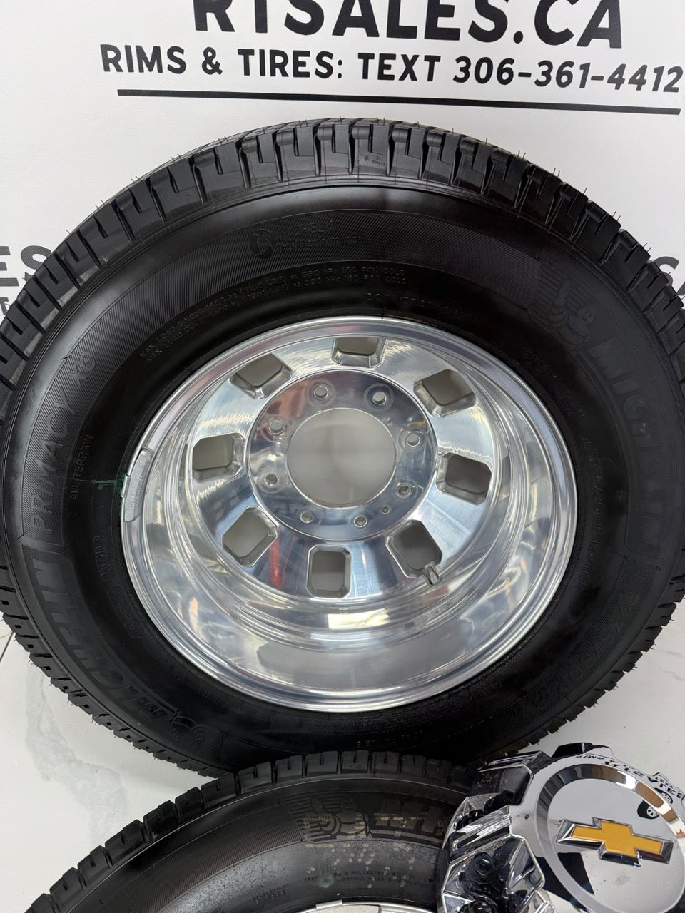 LT 235/80/18 Michelin Chevy 3500 Denali Dually rims & Tires Set of 6