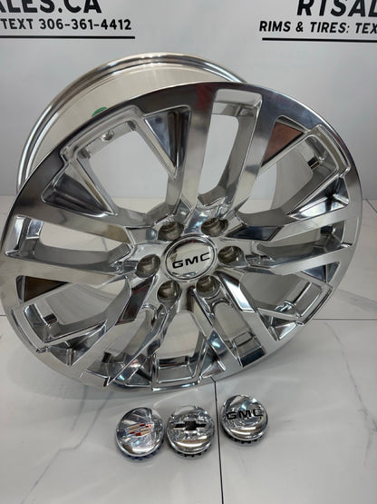 20x9 GM Denali Polished Replika Rims 6x139.7