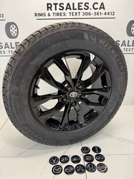 225/65/17 Michelin X-ice tires rims 5x114.3 TOYOTA RAV4 MAZDA