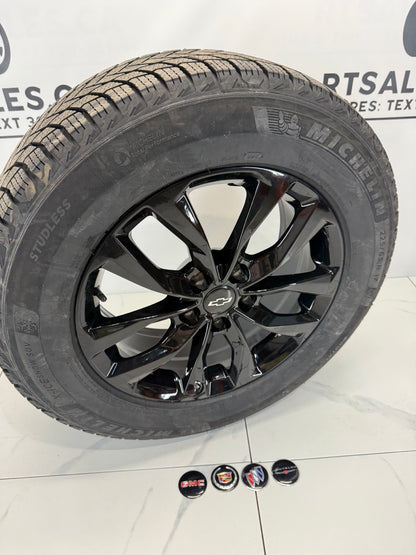 225/65/17 Michelin X-Ice Snow Winter Tires on 17" DAI Rims 5x115