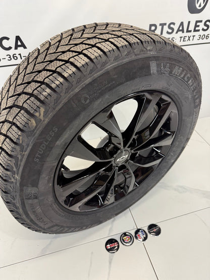 225/65/17 Michelin X-Ice Snow Winter Tires on 17" DAI Rims 5x115