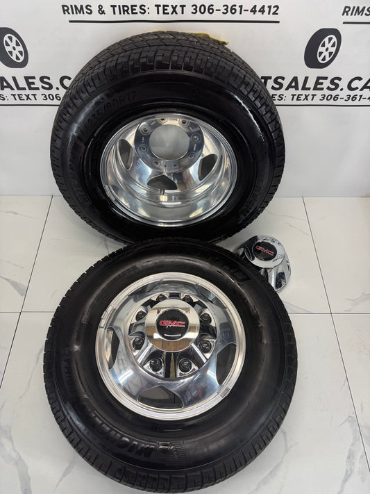 LT 235/80/17 GMC 3500 Dually rims & Tires Set of 6