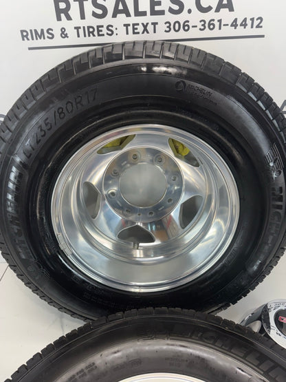 LT 235/80/17 GMC 3500 Dually rims & Tires Set of 6