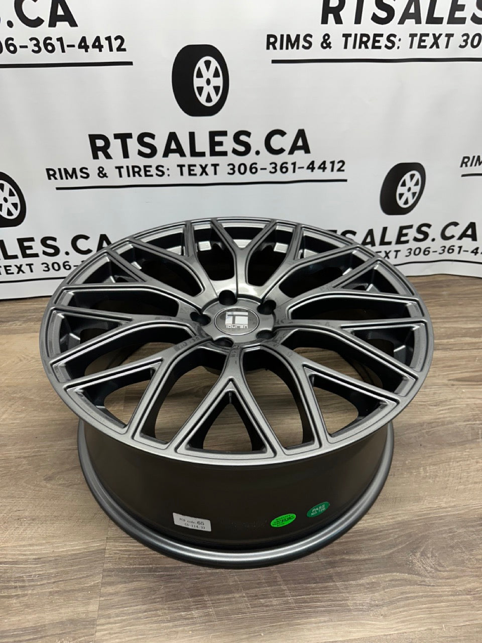 20x8.5 Touren TR76 Rims 5x114.3 Gunmetal