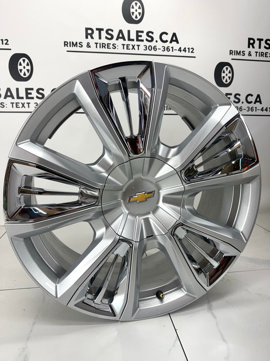 22x9 Chevy Factory OEM 1500 Rims 6x139 (Takeoffs)