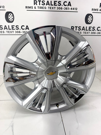22x9 Chevy Factory OEM 1500 Rims 6x139 (Takeoffs)