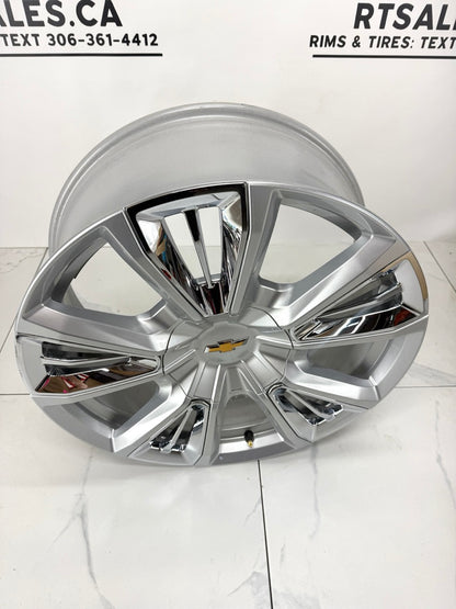 22x9 Chevy Factory OEM 1500 Rims 6x139 (Takeoffs)