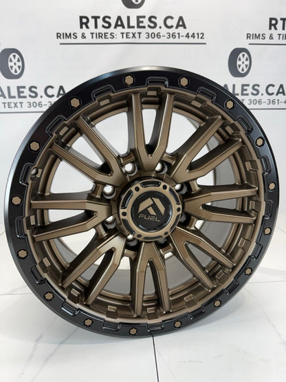 20x10 Fuel Rebel Rims 8x165 Bronze