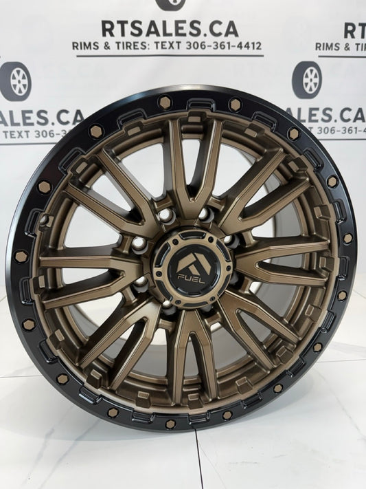 20x10 Fuel Rebel Rims 8x165 Bronze