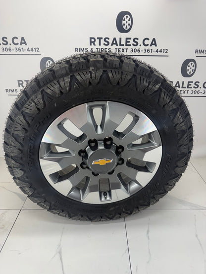 AMP PRO All Season Tires on 20 inch Chevy 2500/3500 Factory OEM Rims 8x180 (Takeoffs)