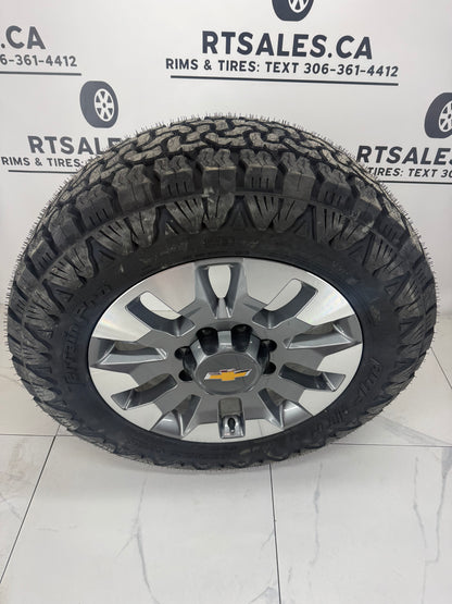 AMP PRO All Season Tires on 20 inch Chevy 2500/3500 Factory OEM Rims 8x180 (Takeoffs)