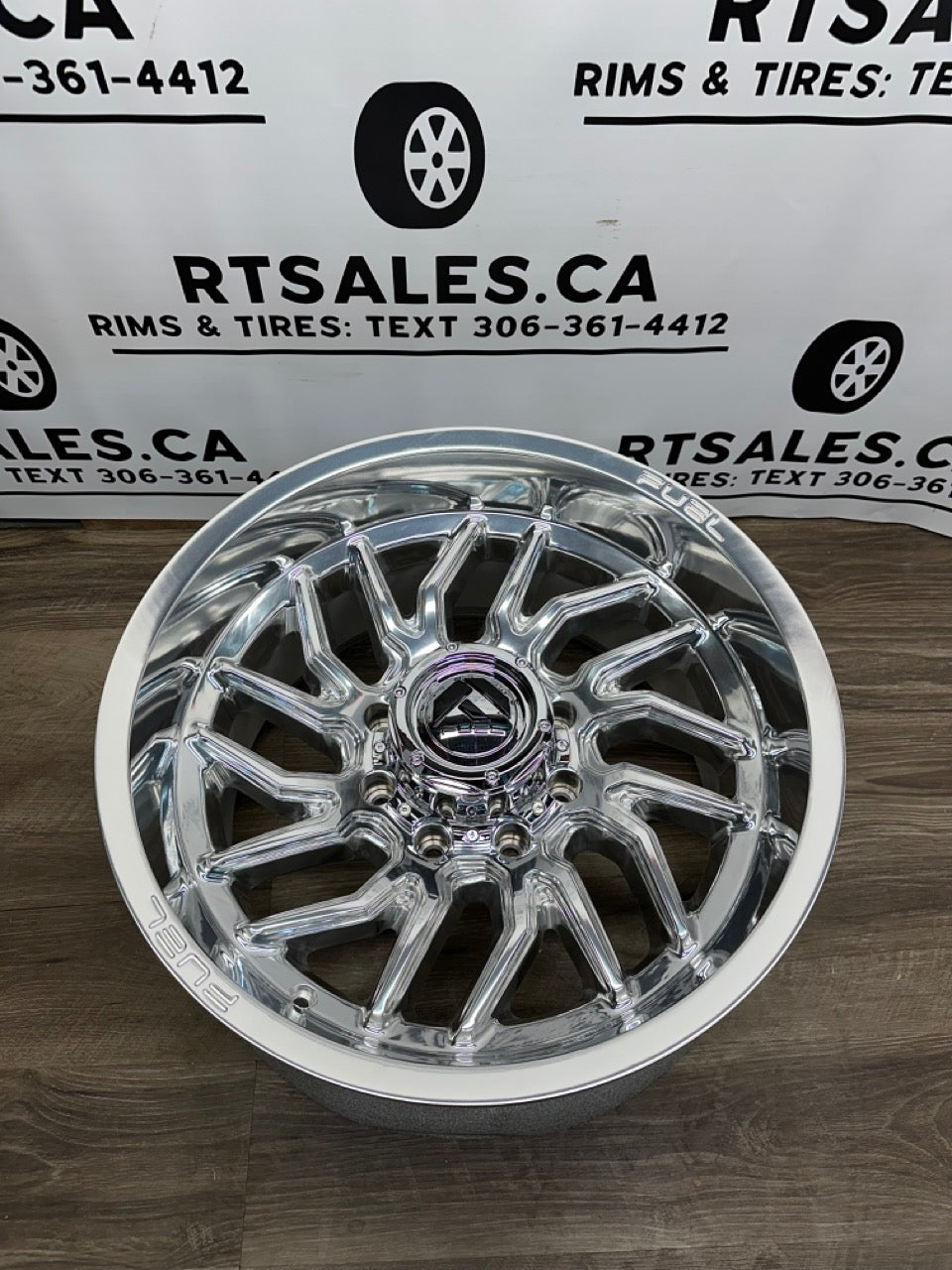 20x10 Fuel Hurricane Rims 8x170 Polished