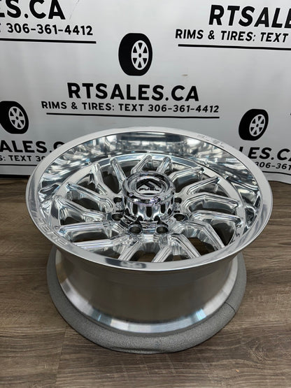 20x10 Fuel Hurricane Rims 8x170 Polished