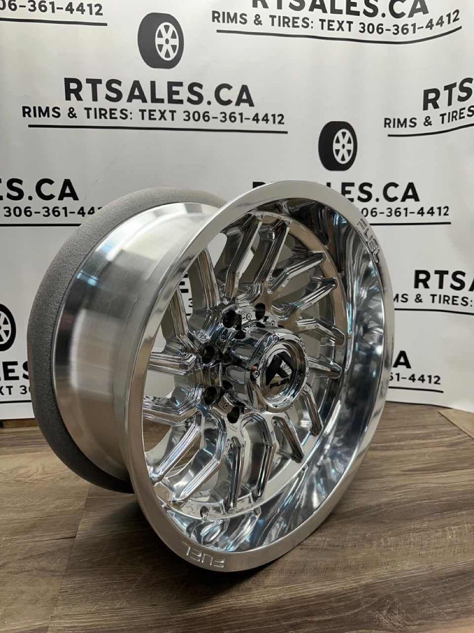 20x10 Fuel Hurricane Rims 8x170 Polished