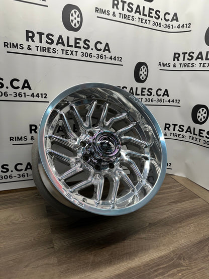 20x10 Fuel Hurricane Rims 8x170 Polished