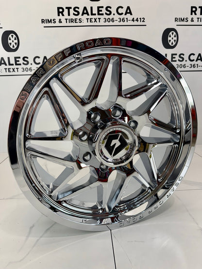 20x9 Gear Ratio Rims 8x170 Chrome