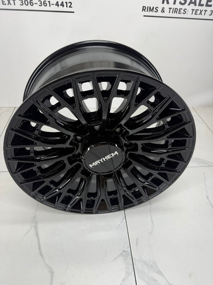 20x9 Mayhem Cyclone 8121 Gloss Black Rims