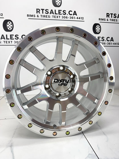 Dirty Life Canyon Pro 9309 Machined with Silver Window Rims – 17", 18"