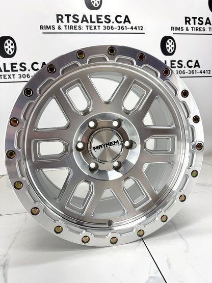 17x9 Mayhem Delta 8304 Machined with Silver Window Rims