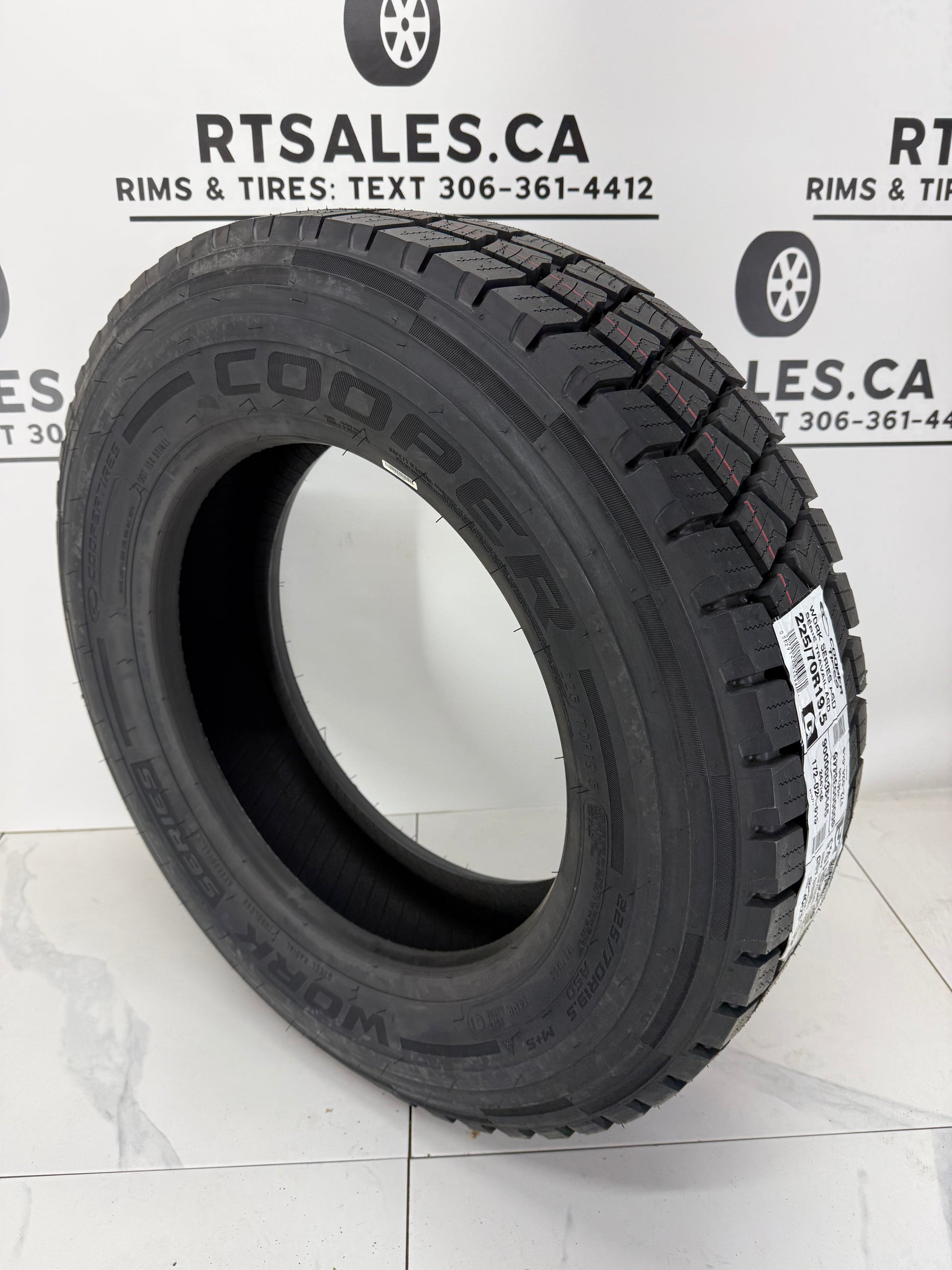 Cooper Work Series ASD 225/70R19.5 Commercial Truck Tire - R&T Sales