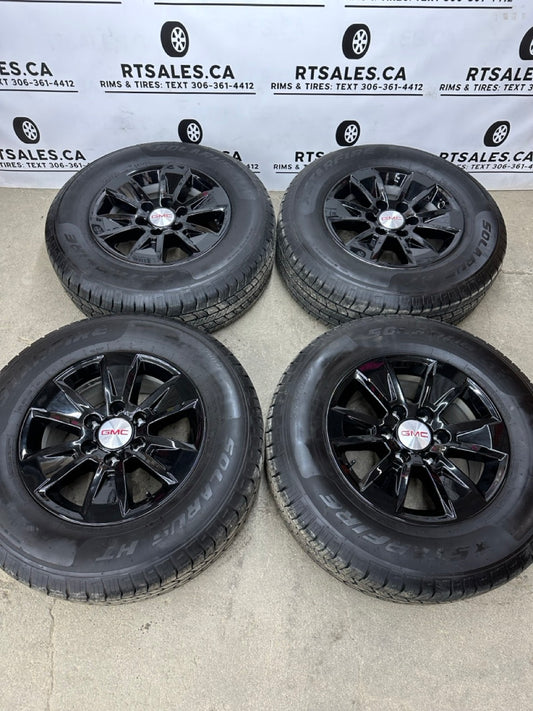 255/70/17 Starfire All-Season Tires on 17” Chevy / GMC rims (used)